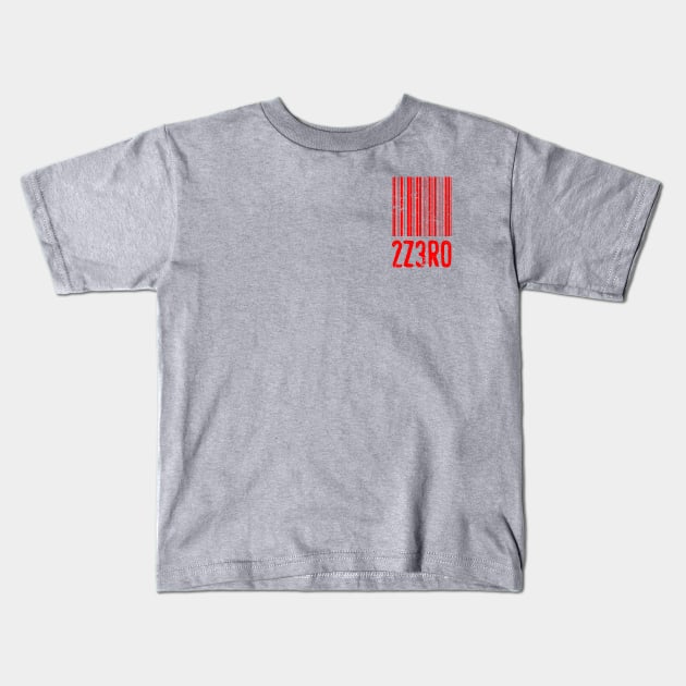 2Z3R0 Red Kids T-Shirt by OrangeCup